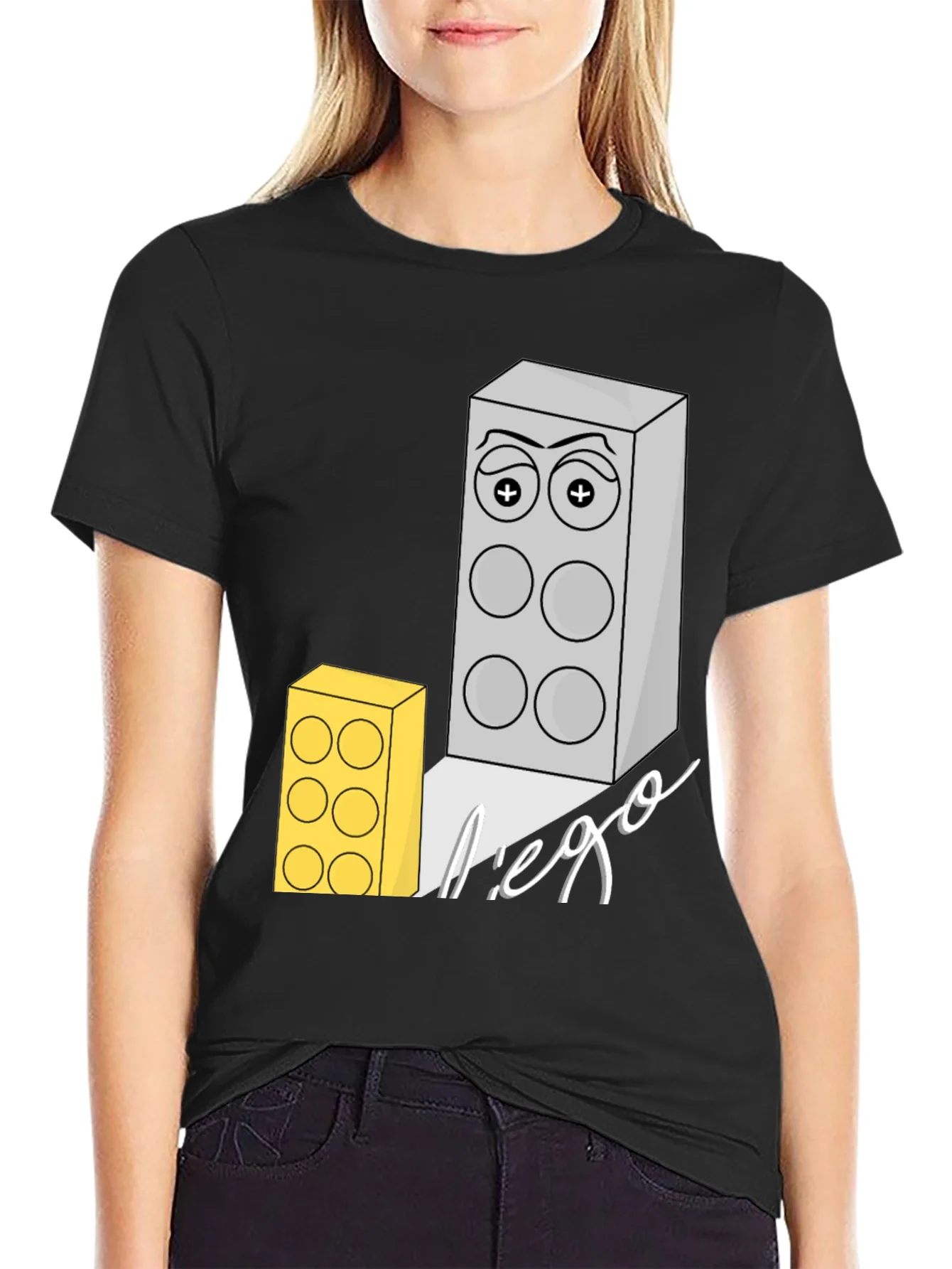 Lego Block Graphic Print T-Shirt