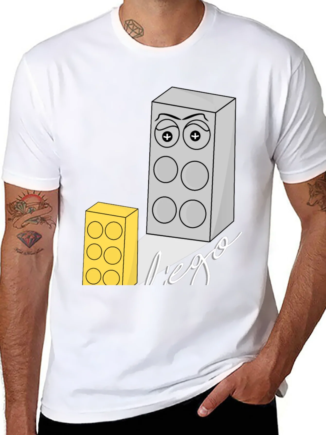 Lego Block Graphic Print T-Shirt