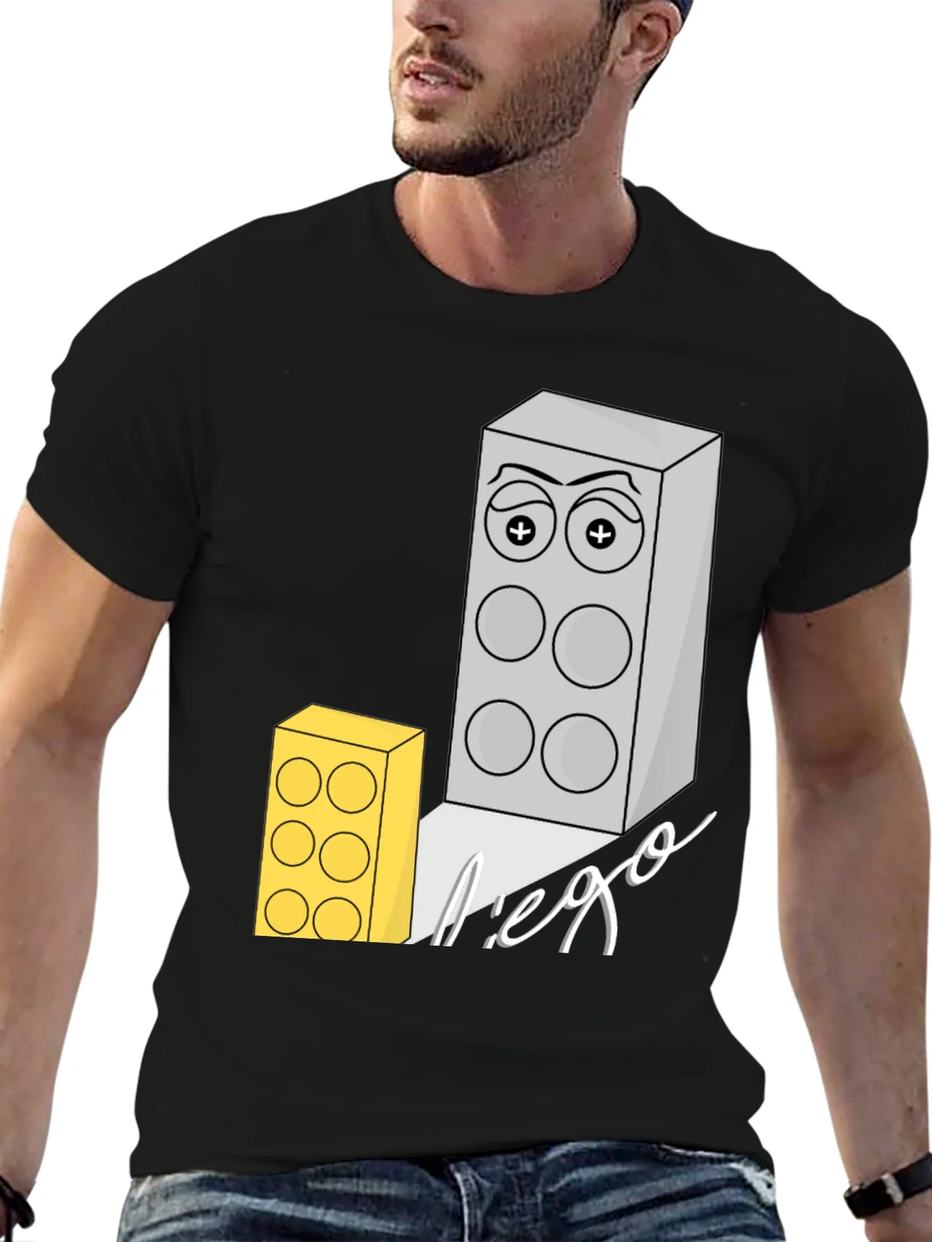 Lego Block Graphic Print T-Shirt