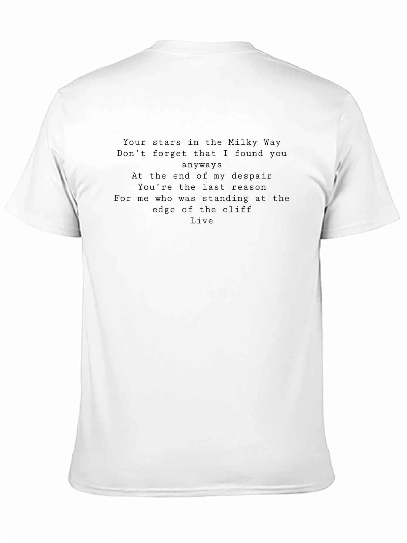 Stars in the Milky Way Lyric Tee
