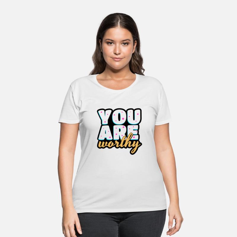 You are worthy cute text design