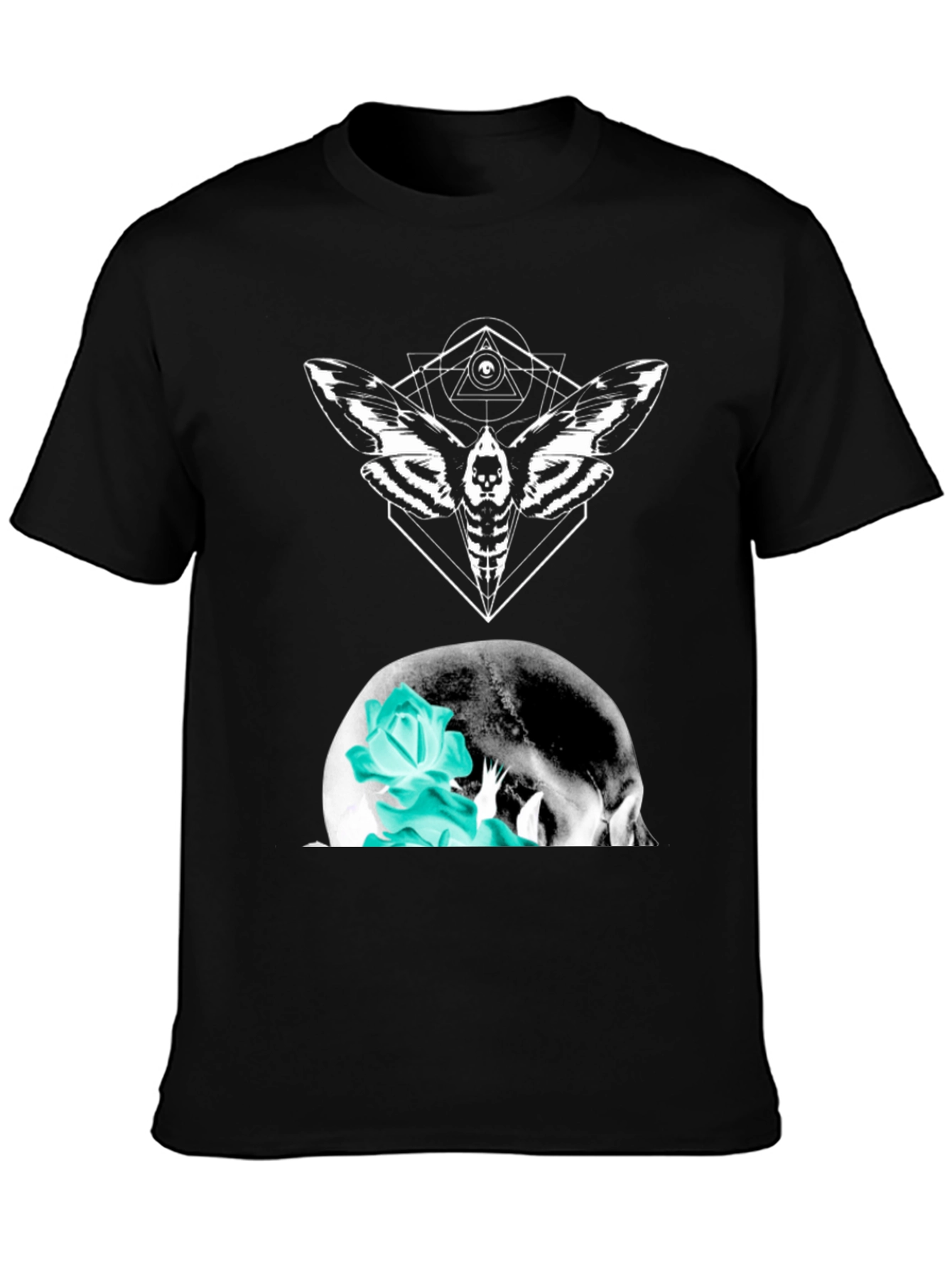 Skull & Moth Graphic Tee - Bold Style