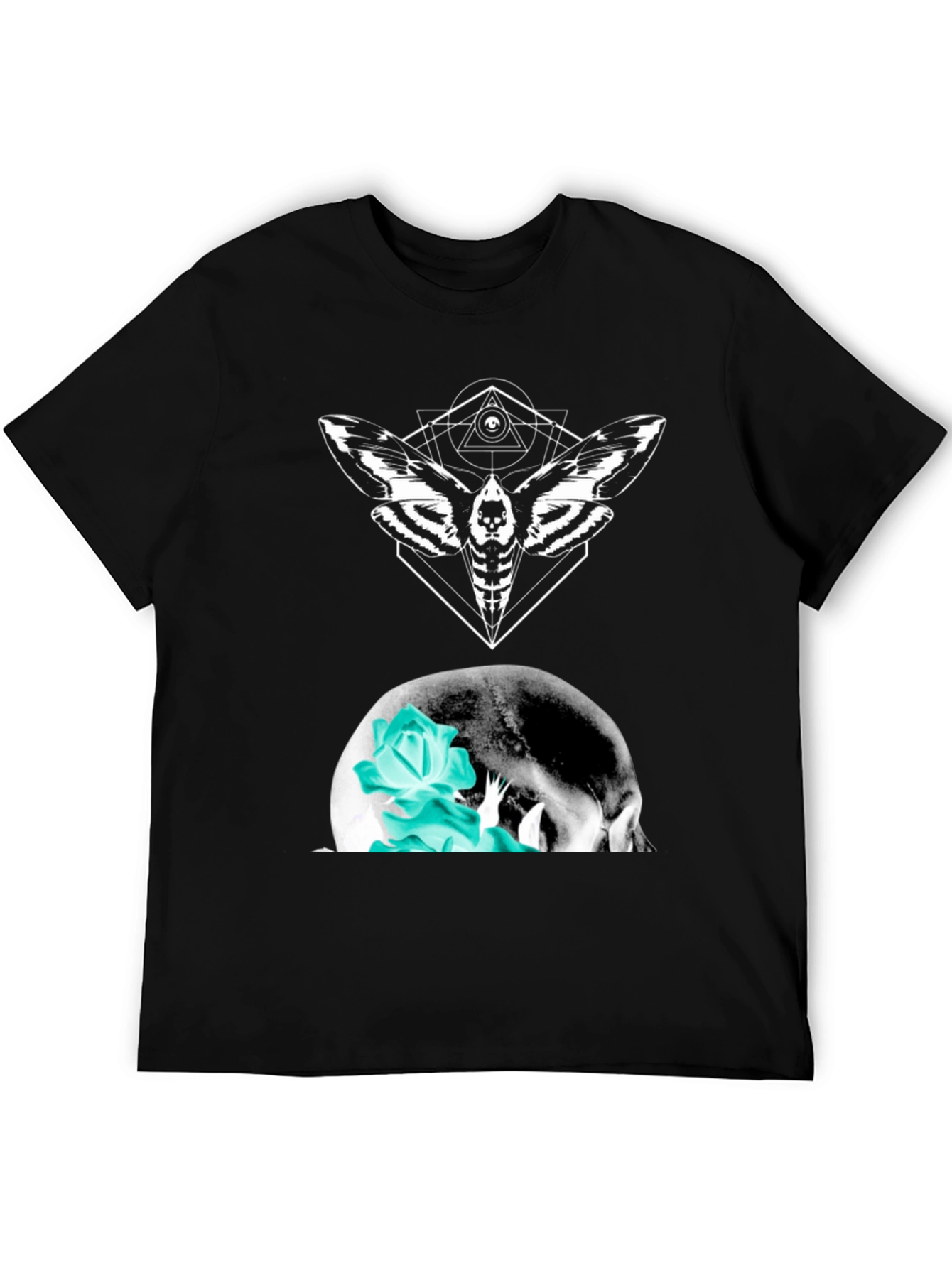 Skull & Moth Graphic Tee - Bold Style