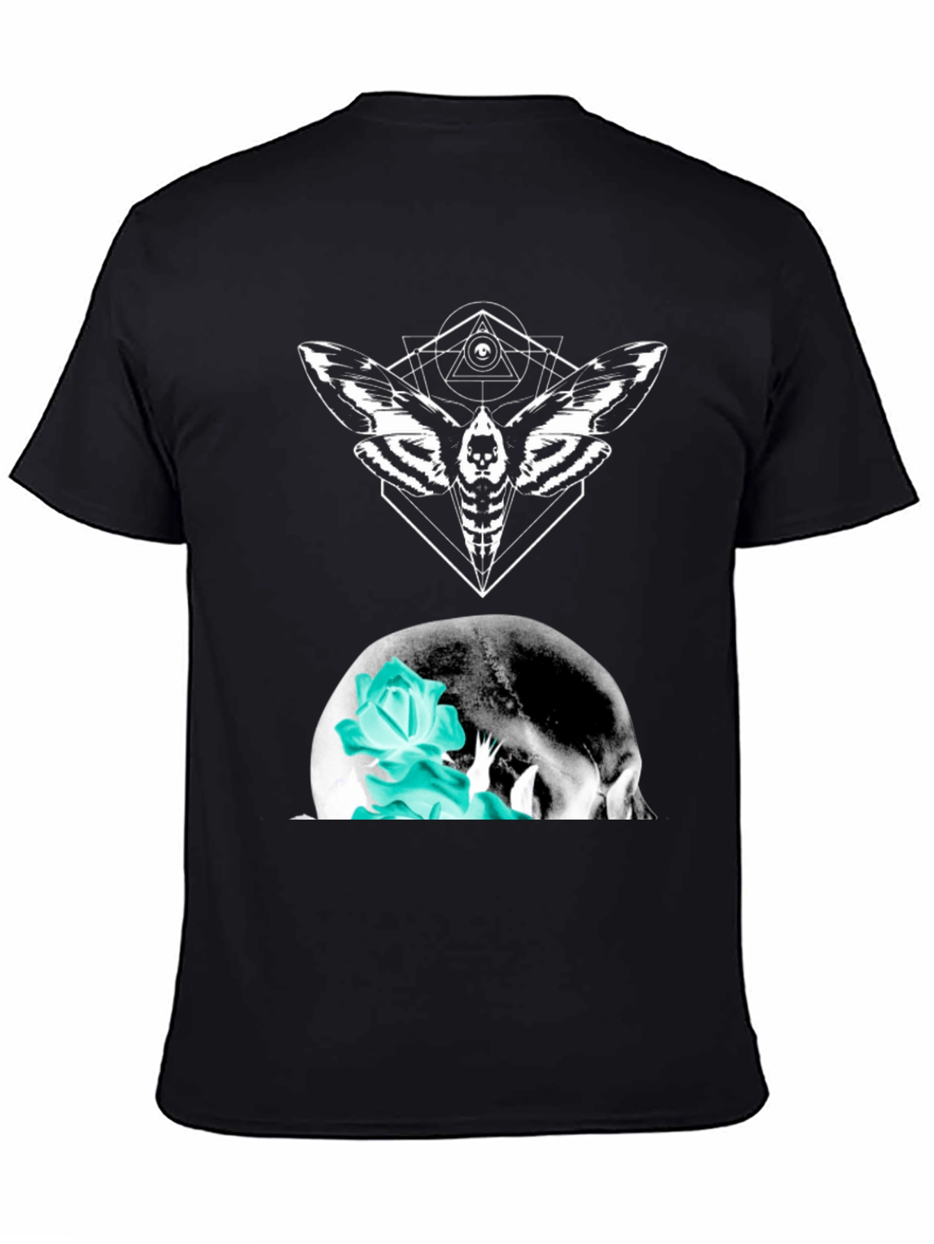 Skull & Moth Graphic Tee - Bold Style