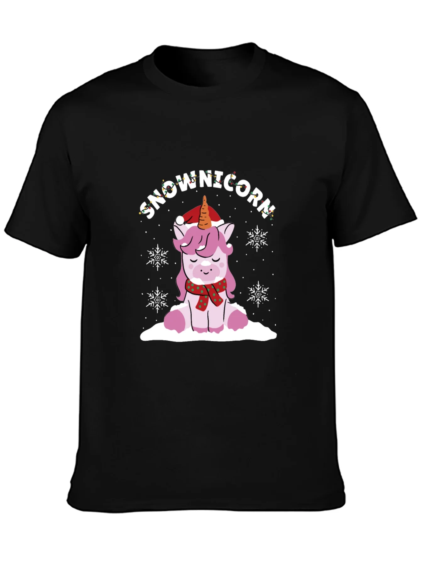 SnowUnicorn Holiday Graphic Tee