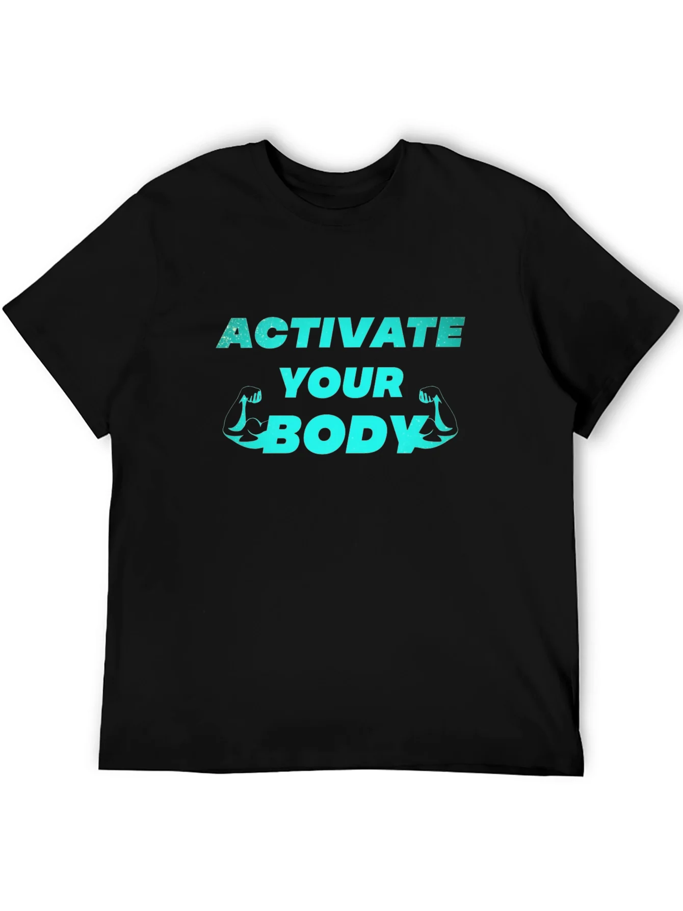Activate Your Body Black Graphic T-Shirt