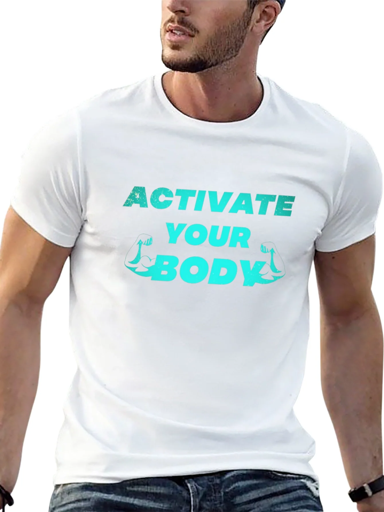 Activate Your Body Black Graphic T-Shirt