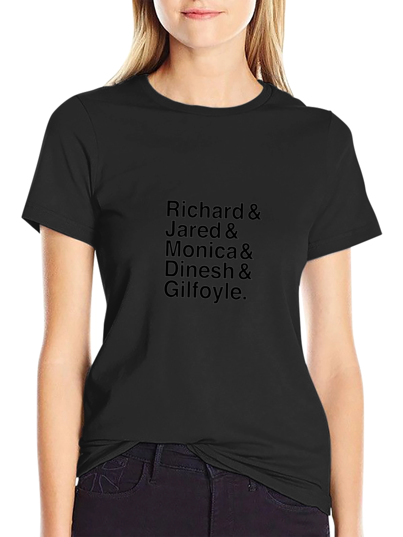 Silicon Valley Cast Black T-Shirt