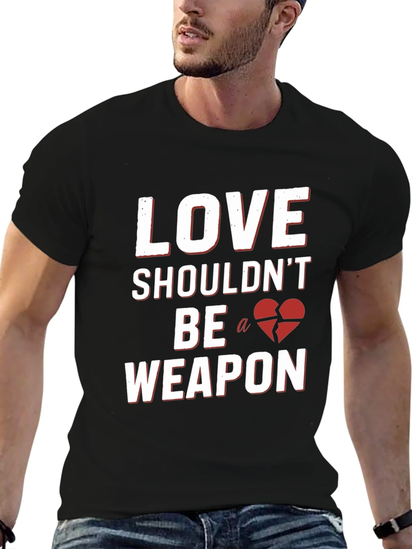 Love Shouldnt Be a Weapon Graphic Tee