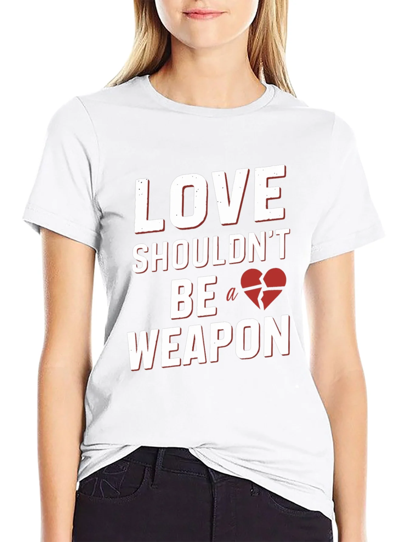 Love Shouldnt Be a Weapon Graphic Tee