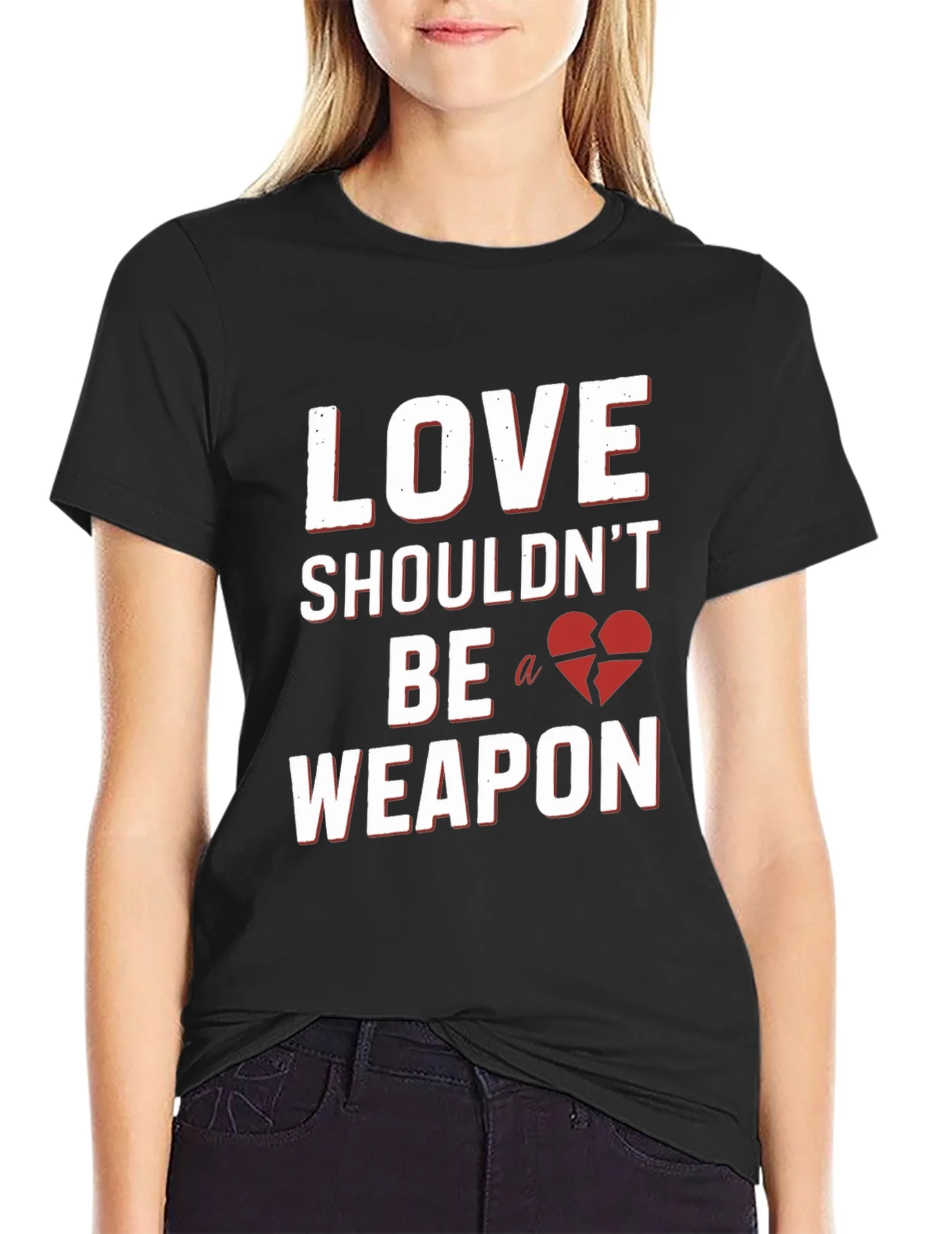 Love Shouldnt Be a Weapon Graphic Tee
