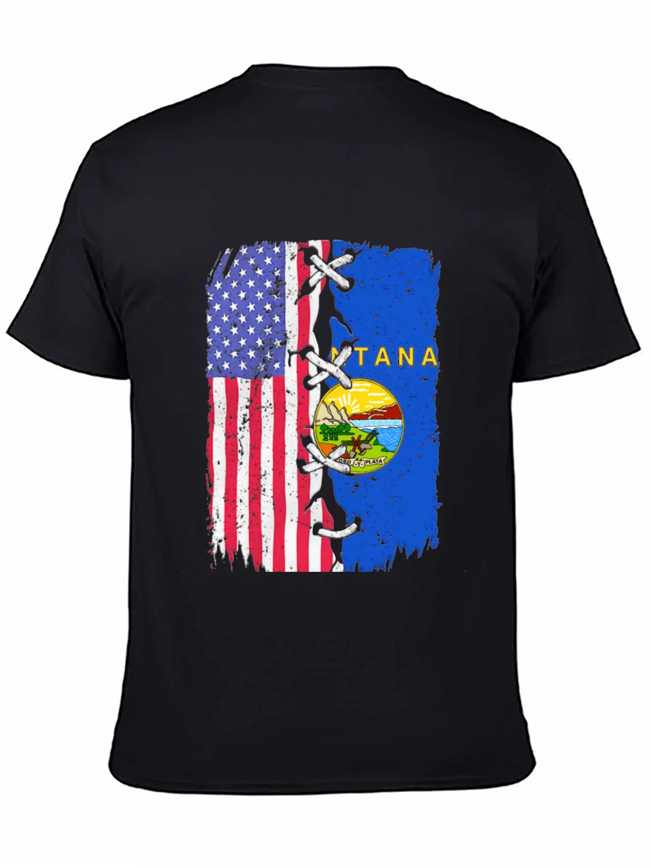 USA Montana Flag T-Shirt