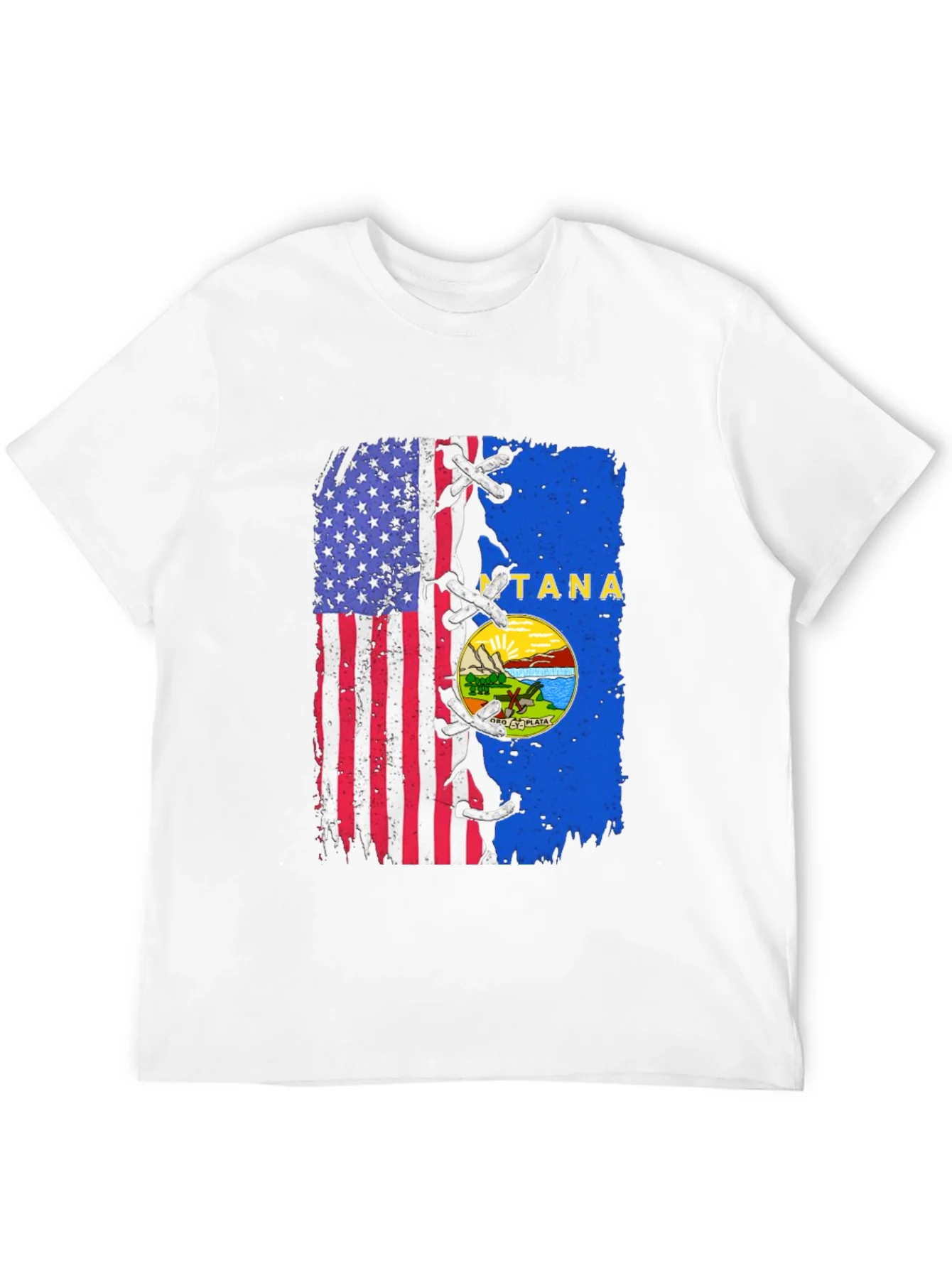 USA Montana Flag T-Shirt