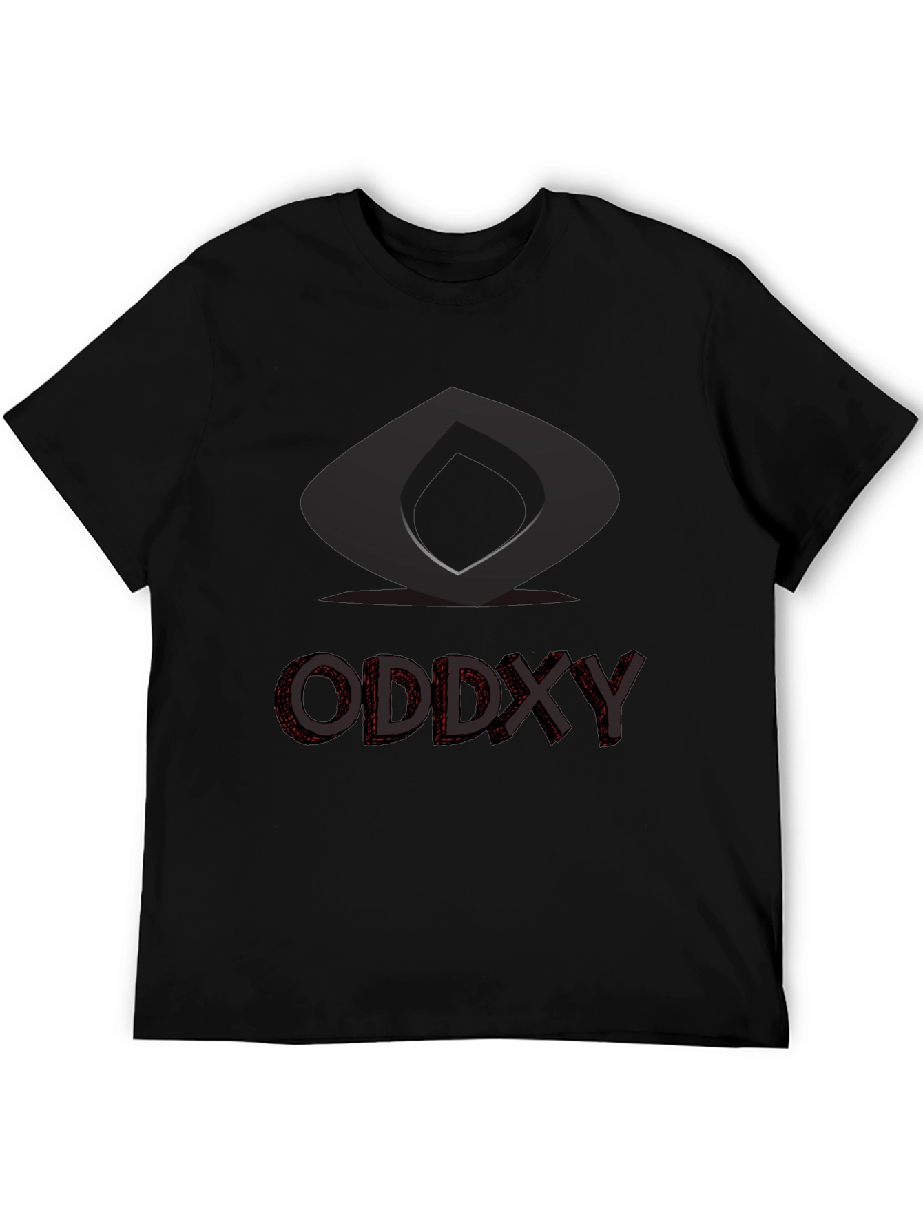 Modern Graphic T-Shirt - Oddxy Design Black Tee