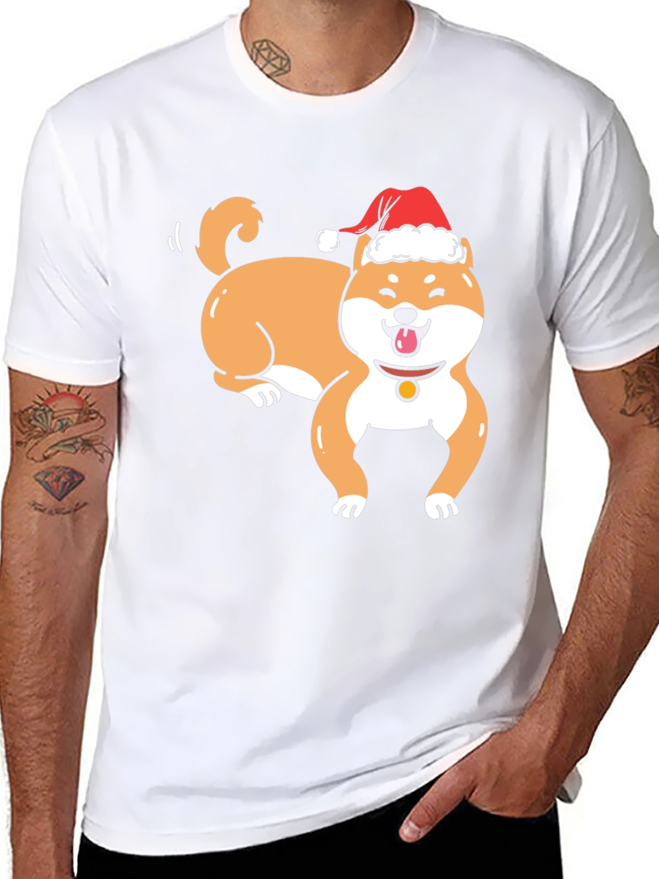 Festive Shiba Inu Holiday T-Shirt