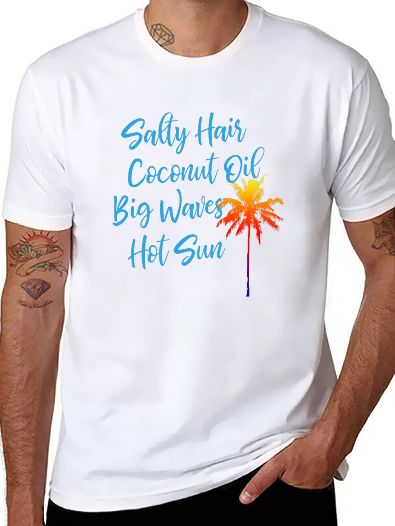 Salty Hair Coconut Oil T-Shirt Black