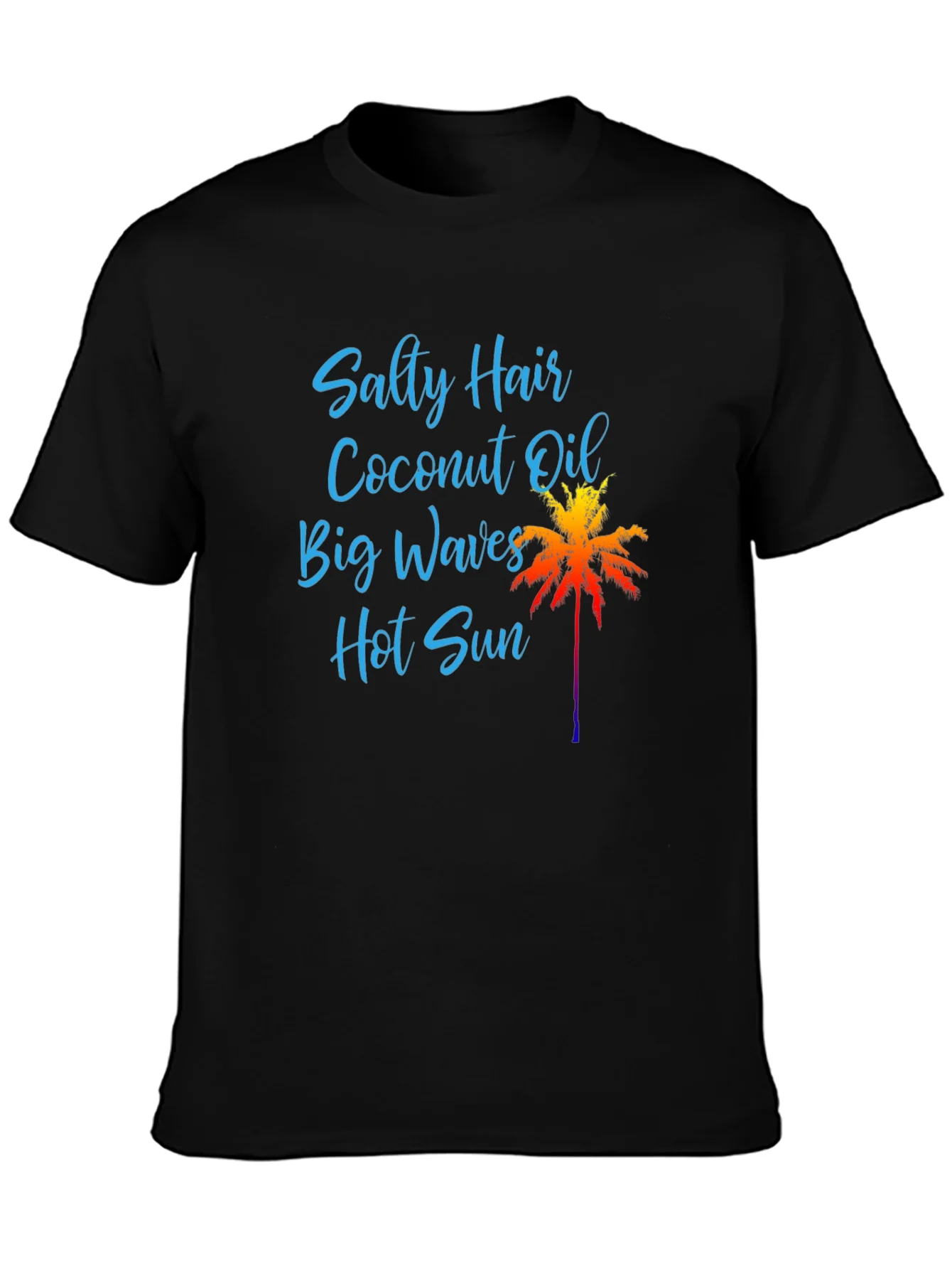 Salty Hair Coconut Oil T-Shirt Black
