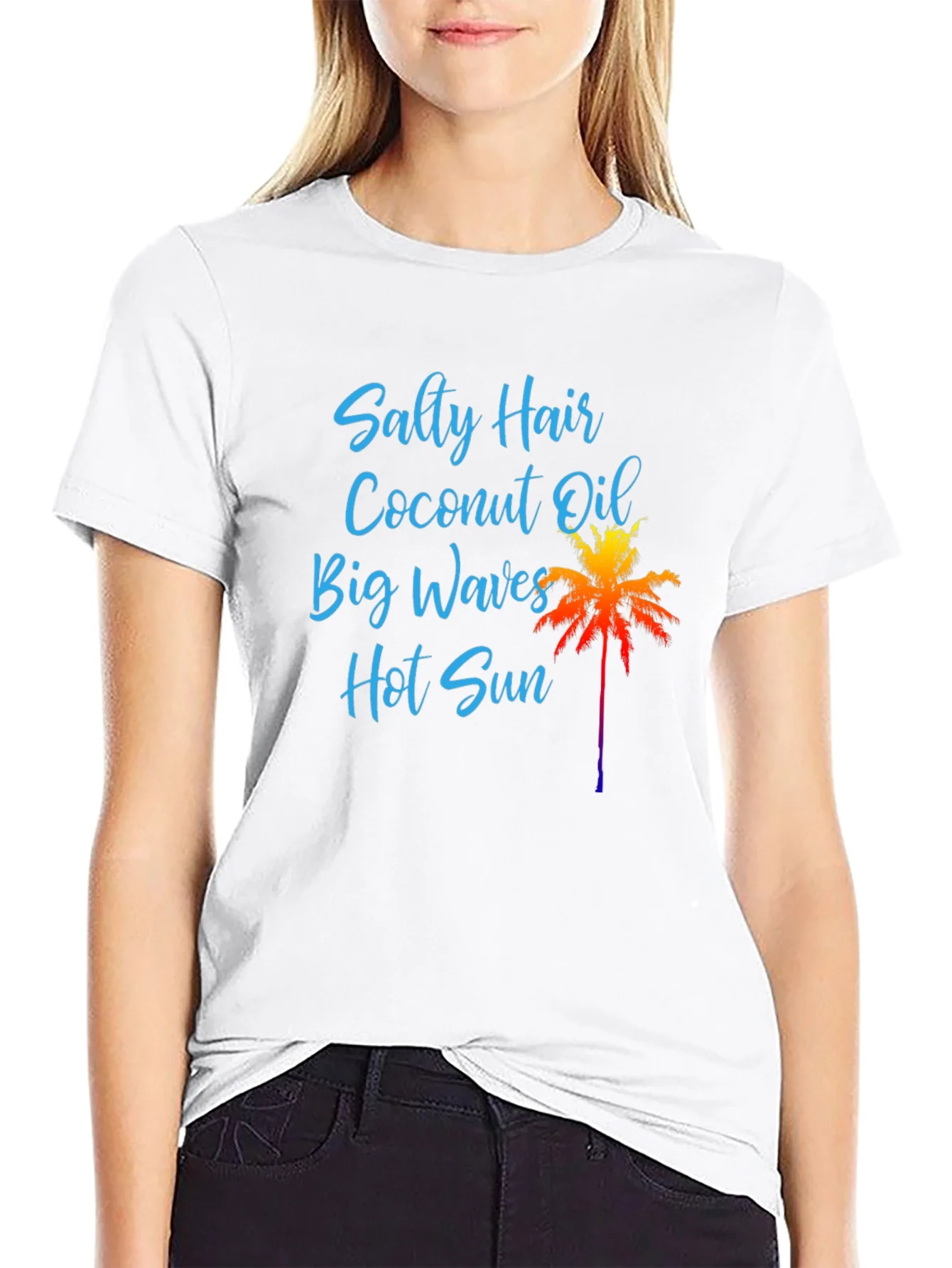 Salty Hair Coconut Oil T-Shirt Black