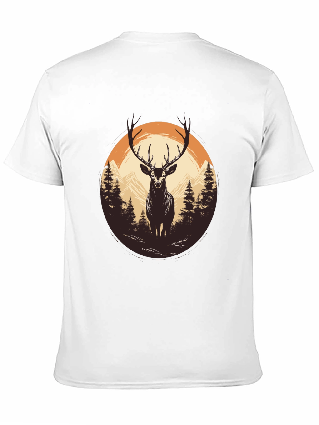 Nature Deer Graphic T-Shirt