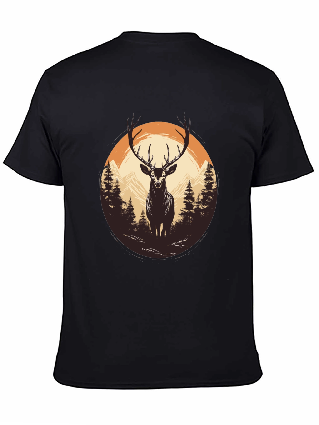 Nature Deer Graphic T-Shirt