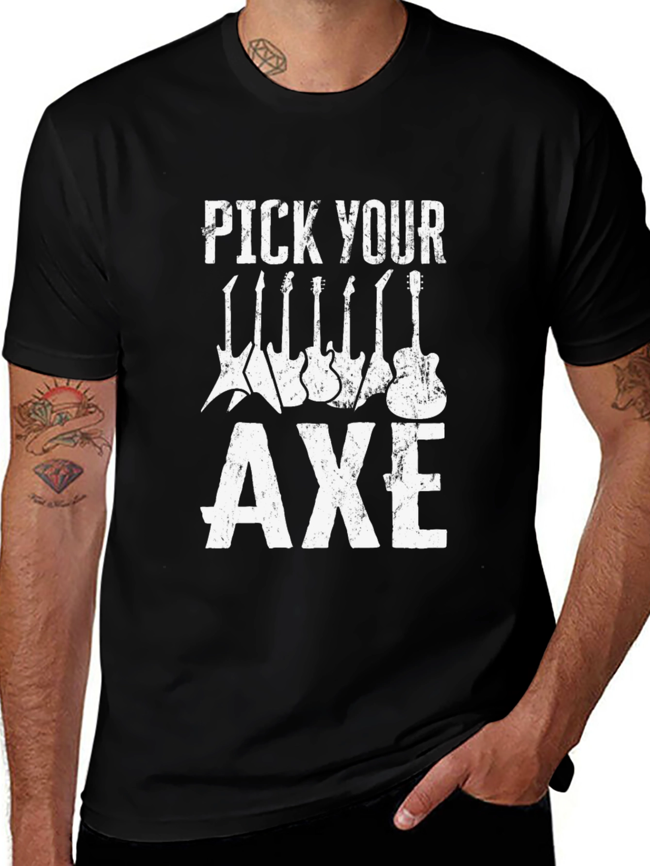 Pick Your Axe Guitar T-Shirt - Music Lover Tee