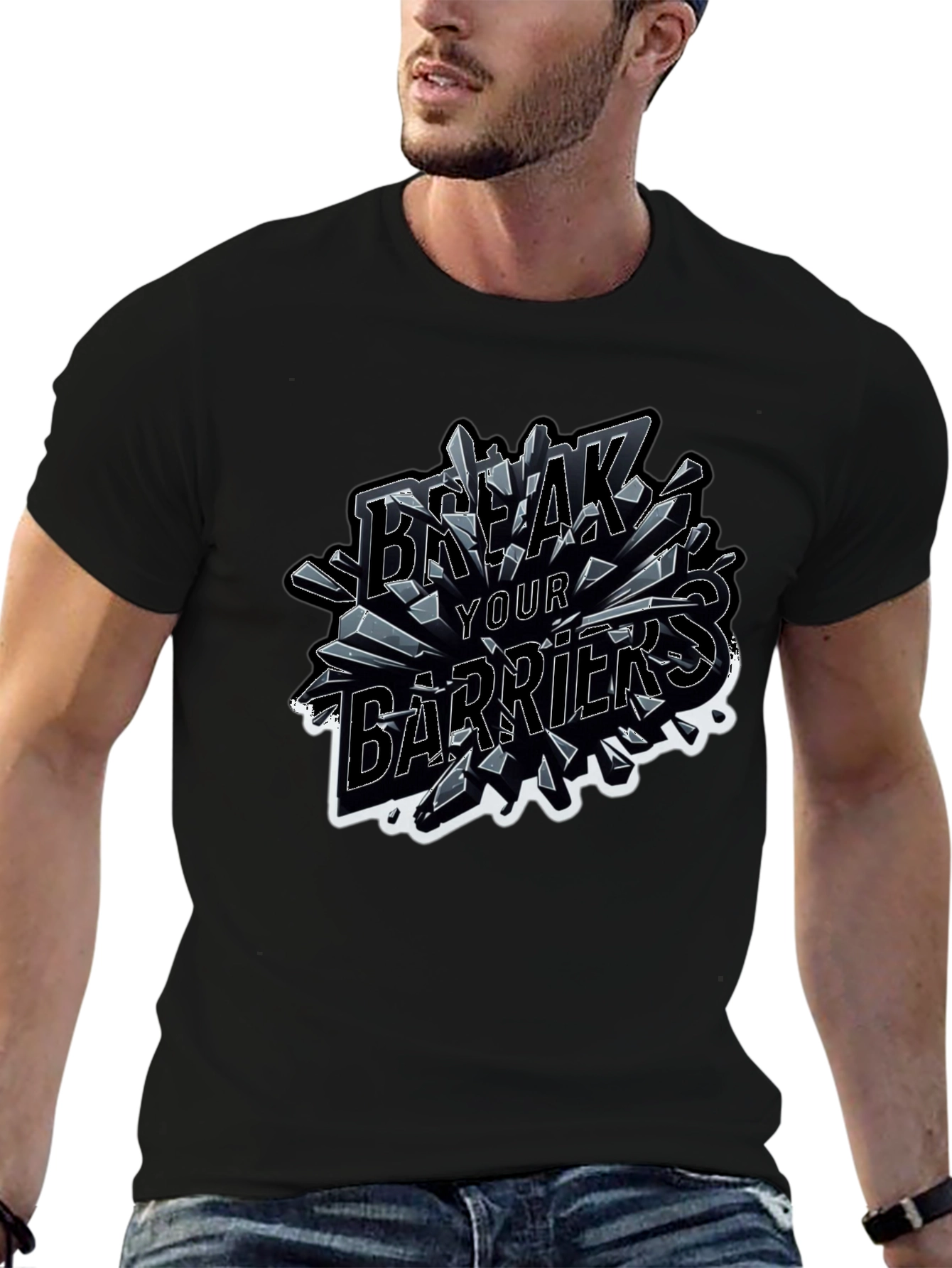 Break Your Barriers Graphic T-Shirt - Bold Statement Tee