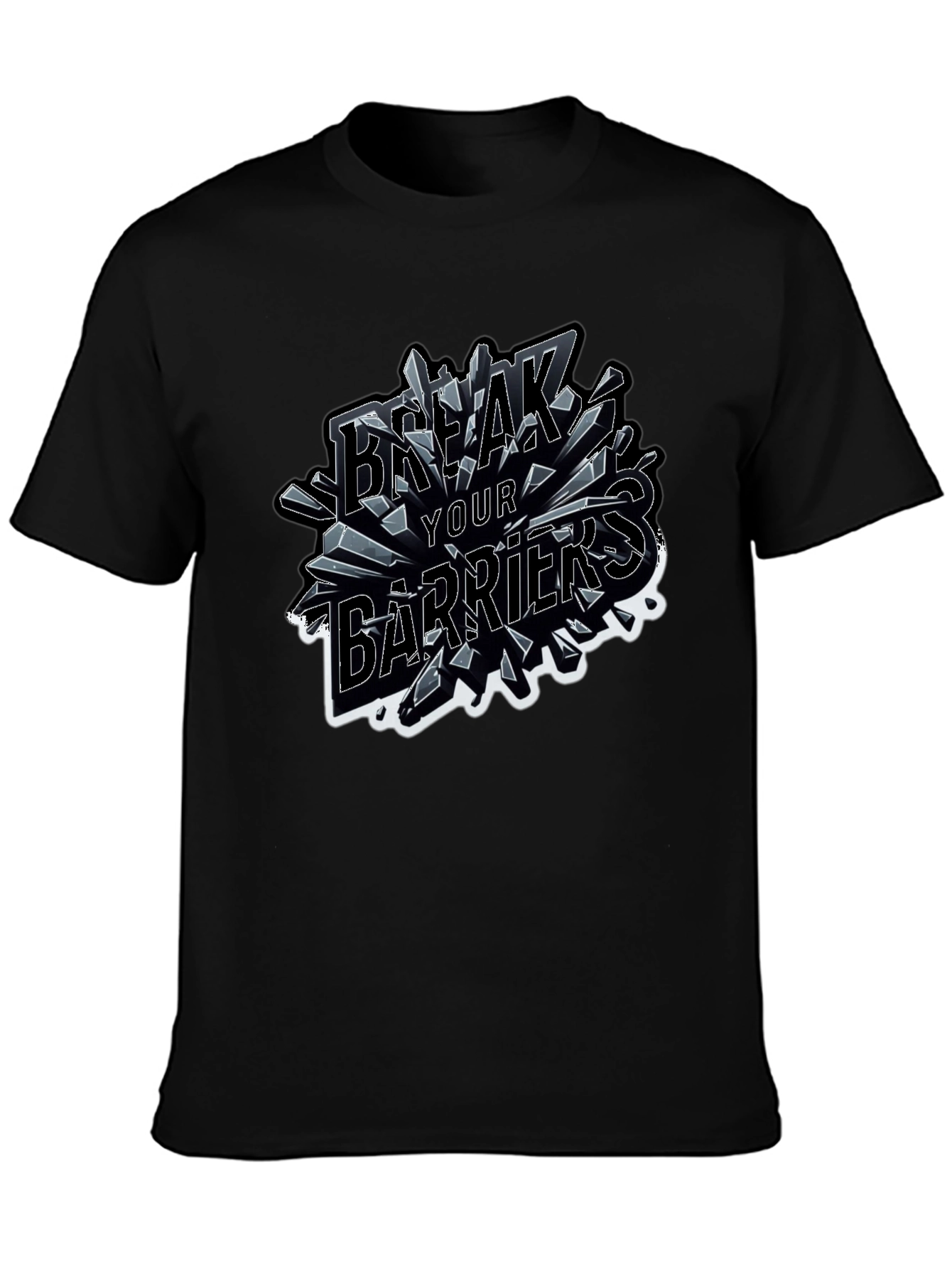 Break Your Barriers Graphic T-Shirt - Bold Statement Tee