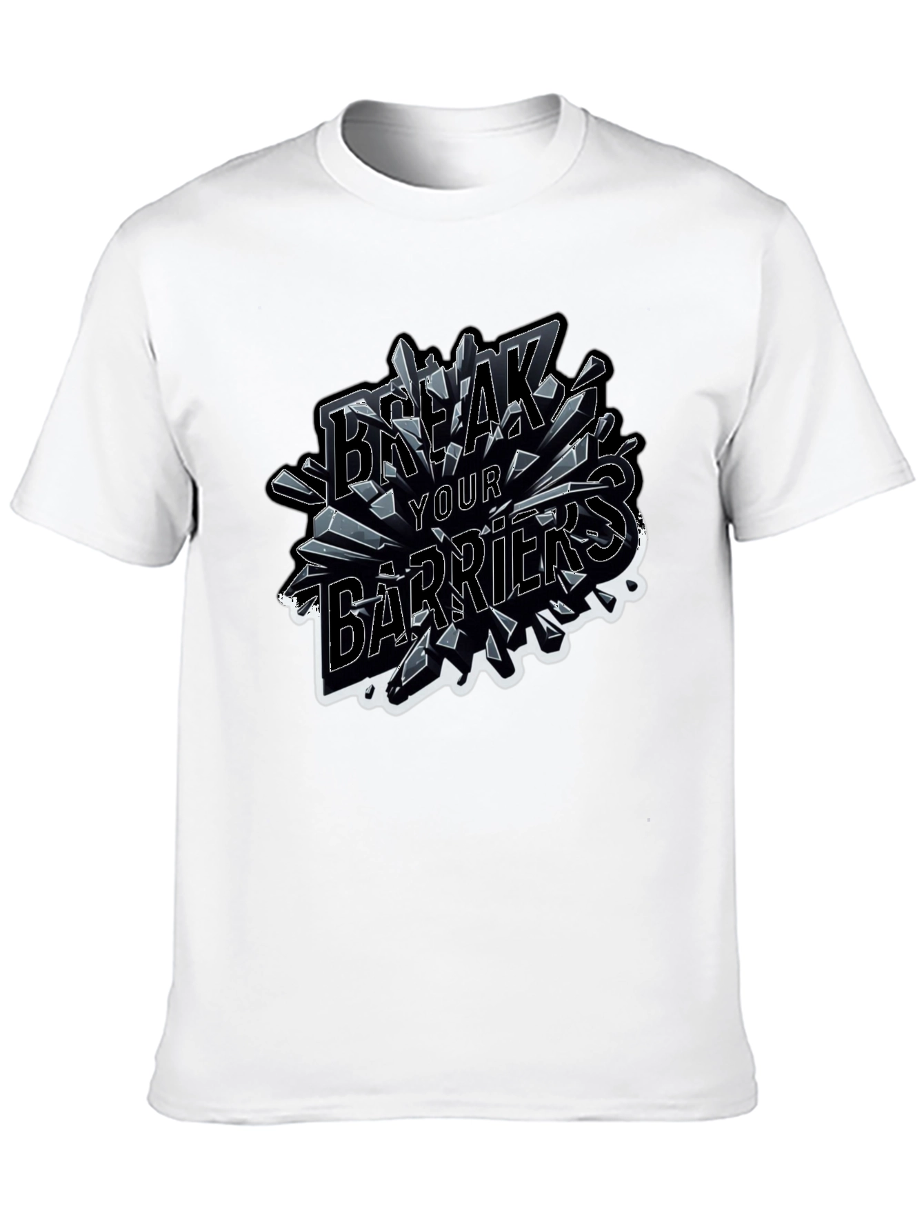 Break Your Barriers Graphic T-Shirt - Bold Statement Tee