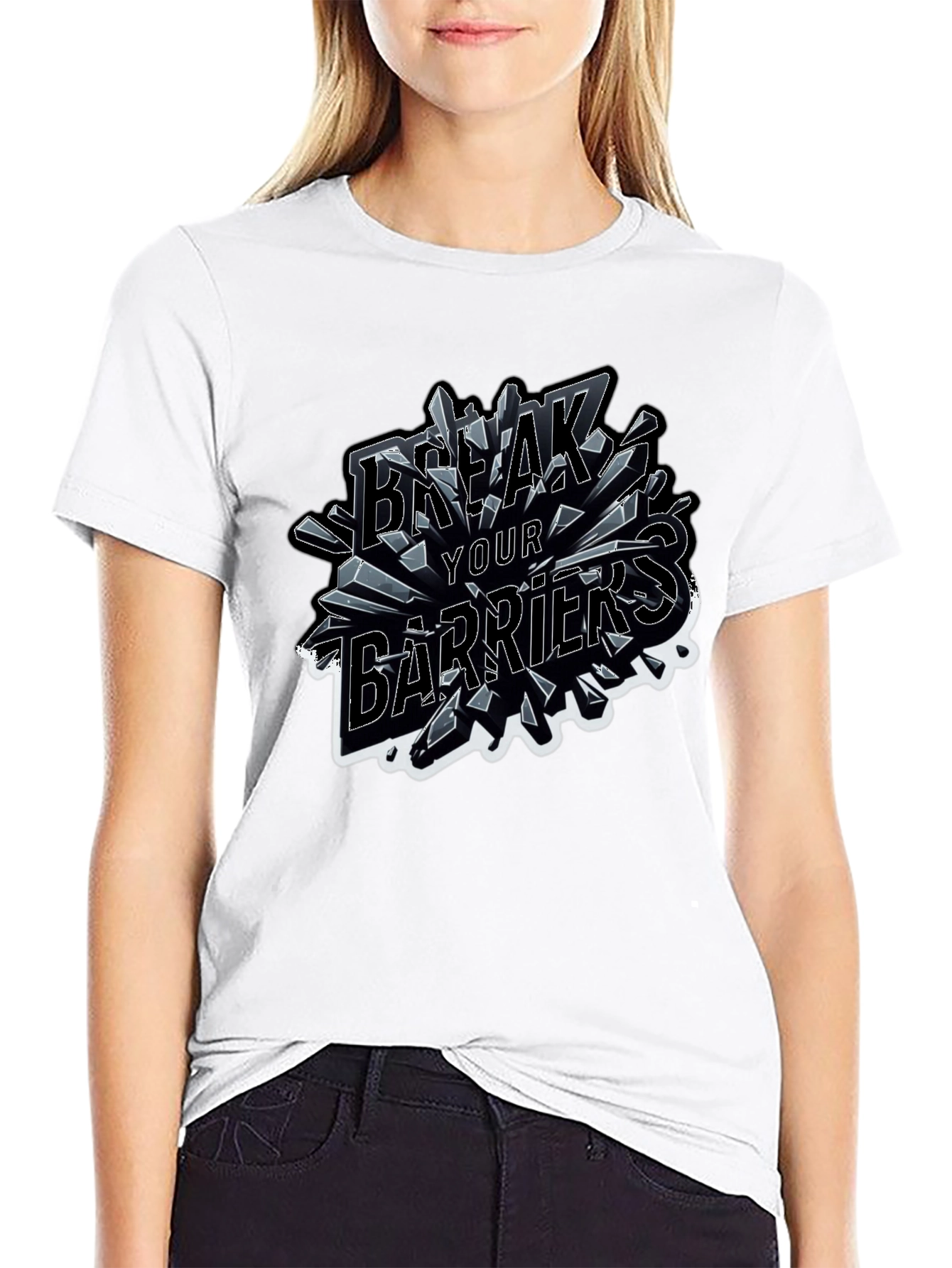 Break Your Barriers Graphic T-Shirt - Bold Statement Tee