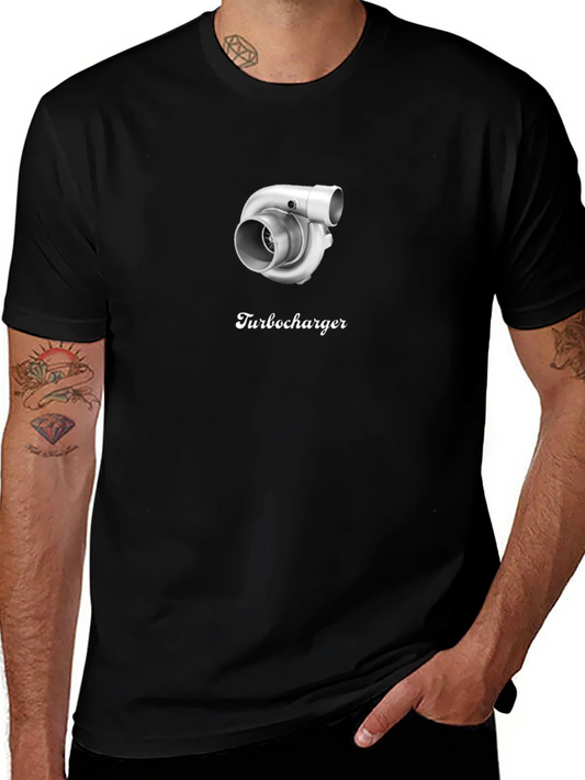 Turbocharger Graphic Black T-Shirt