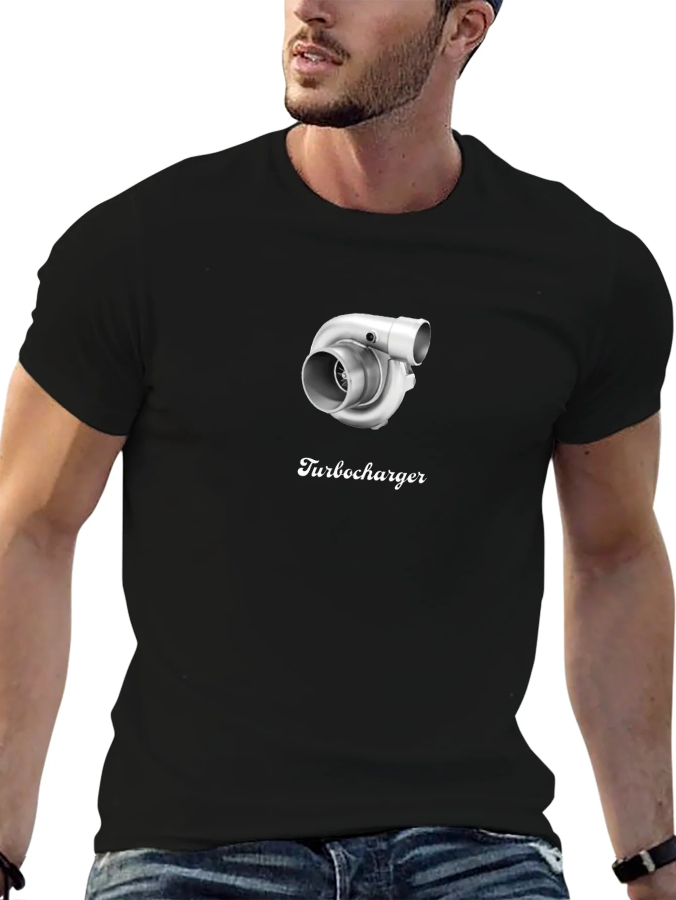 Turbocharger Graphic Black T-Shirt