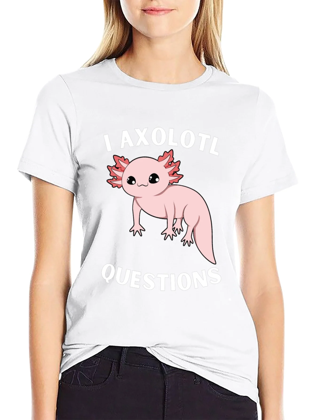 I Axolotl Questions Funny Graphic T-Shirt