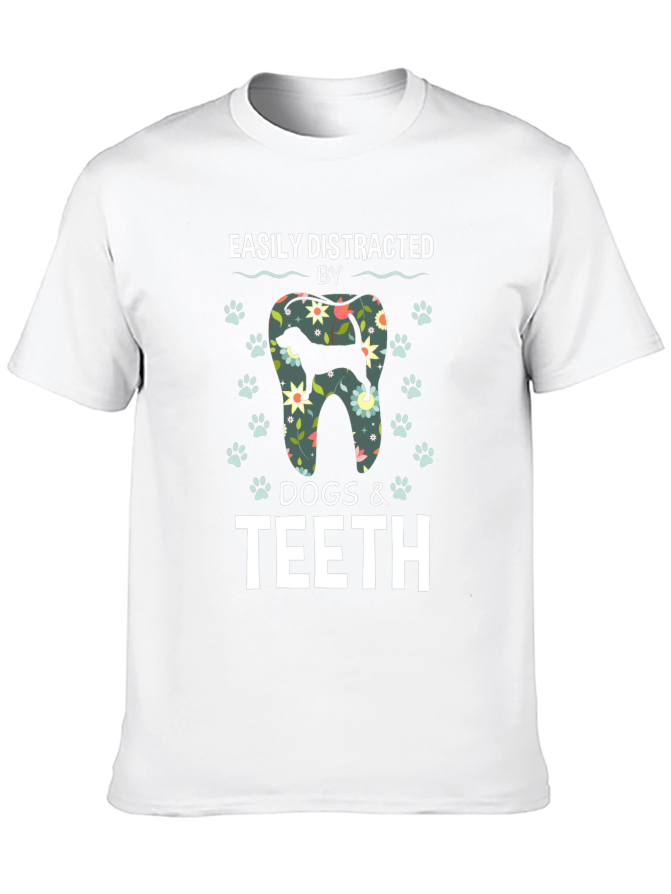 Easily Distracted by Dogs & Teeth T-Shirt