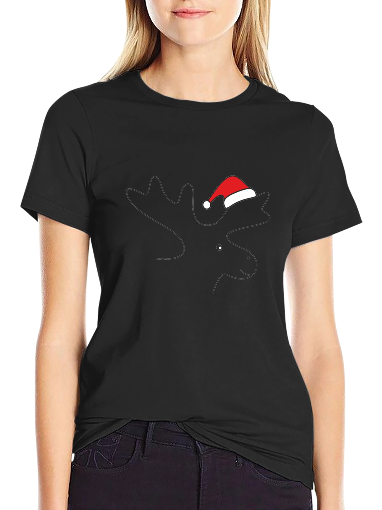 Festive Moose Tee - Holiday Style