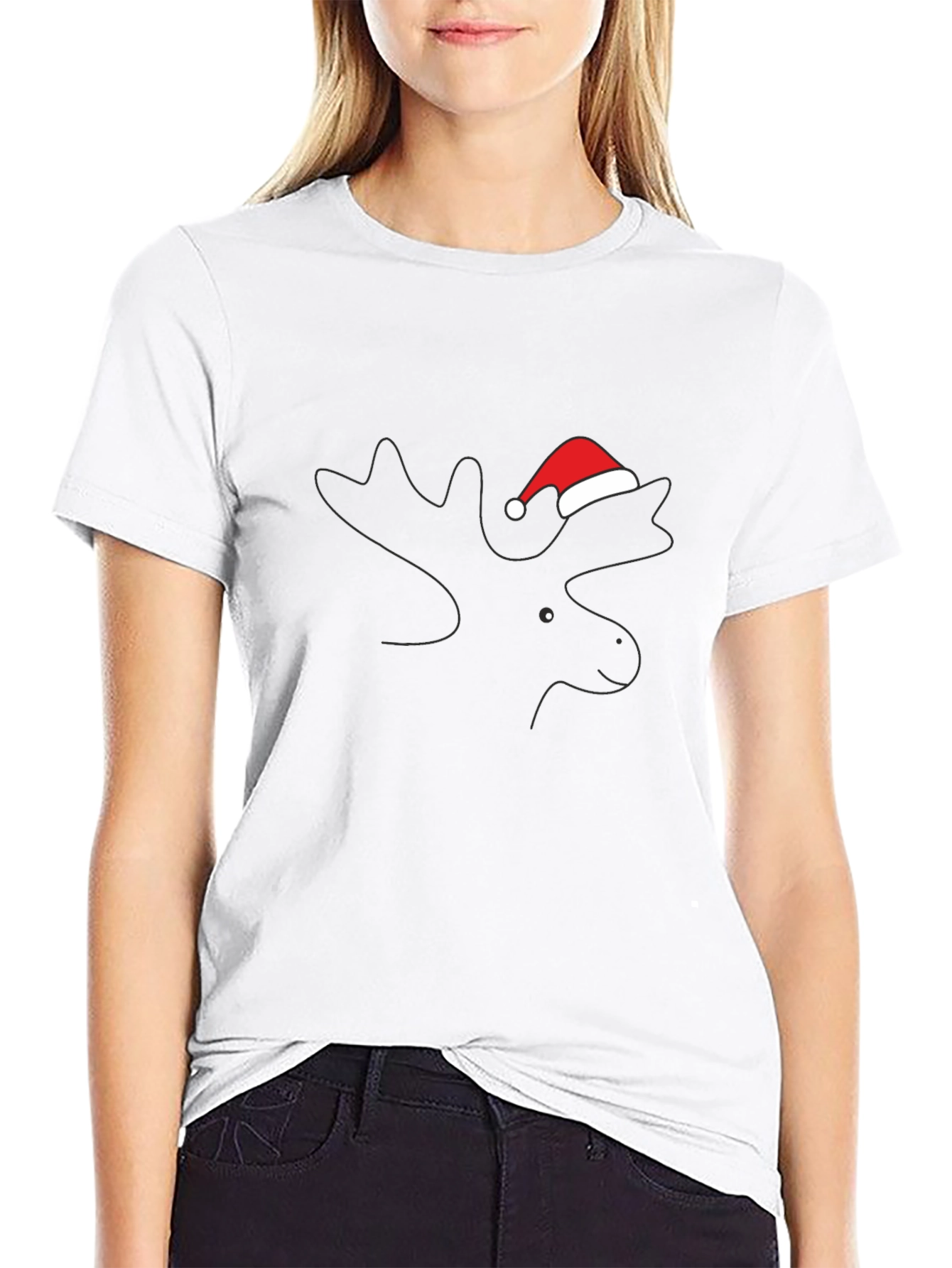 Festive Moose Tee - Holiday Style