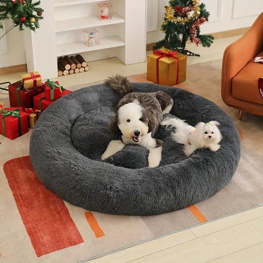 ZEXSAZONE Summer Round Donut Pet Bed for Cats, Pup - Top Rated