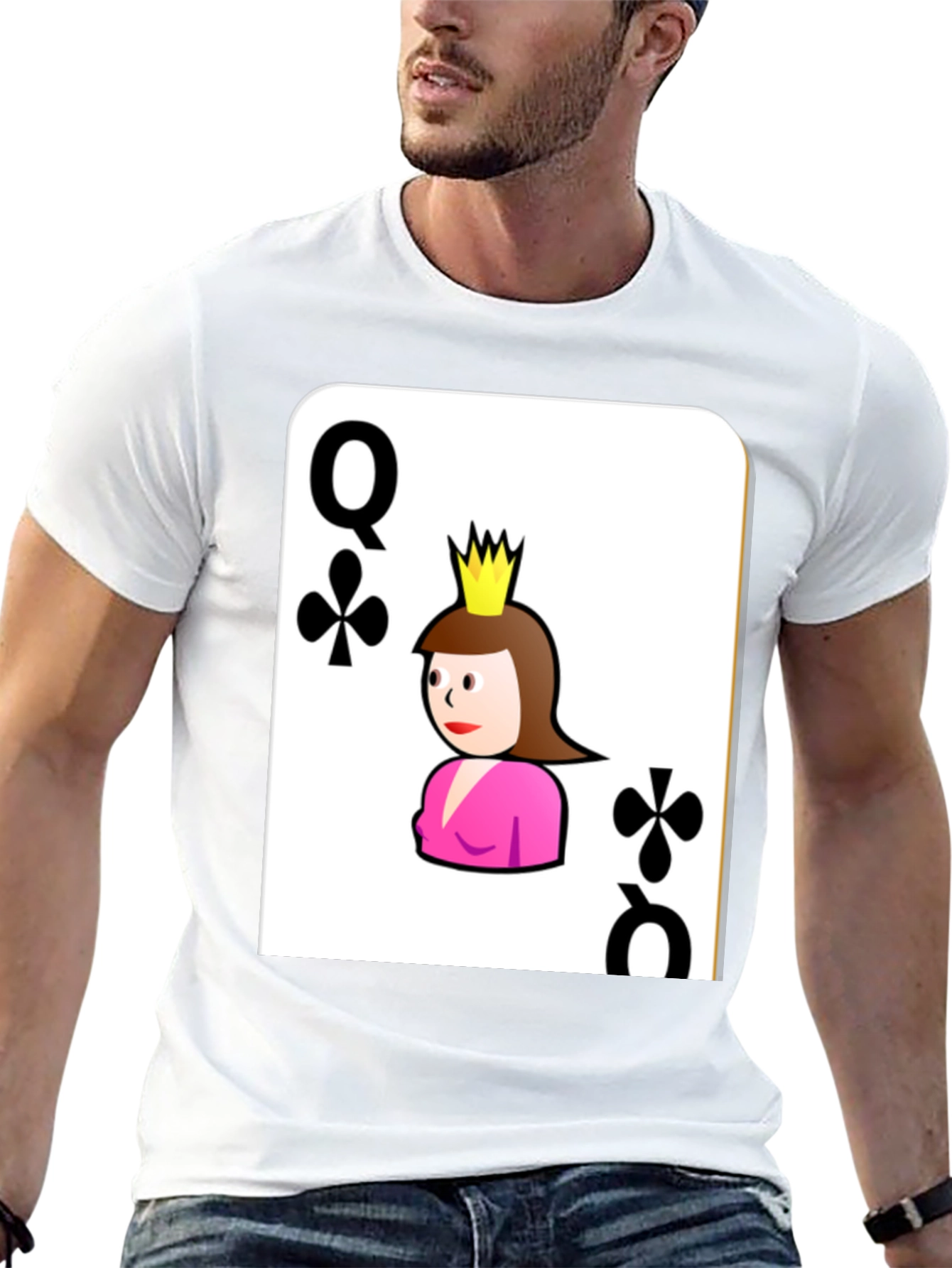 Queen of Clubs Graphic Tee - Stylish & Unique!