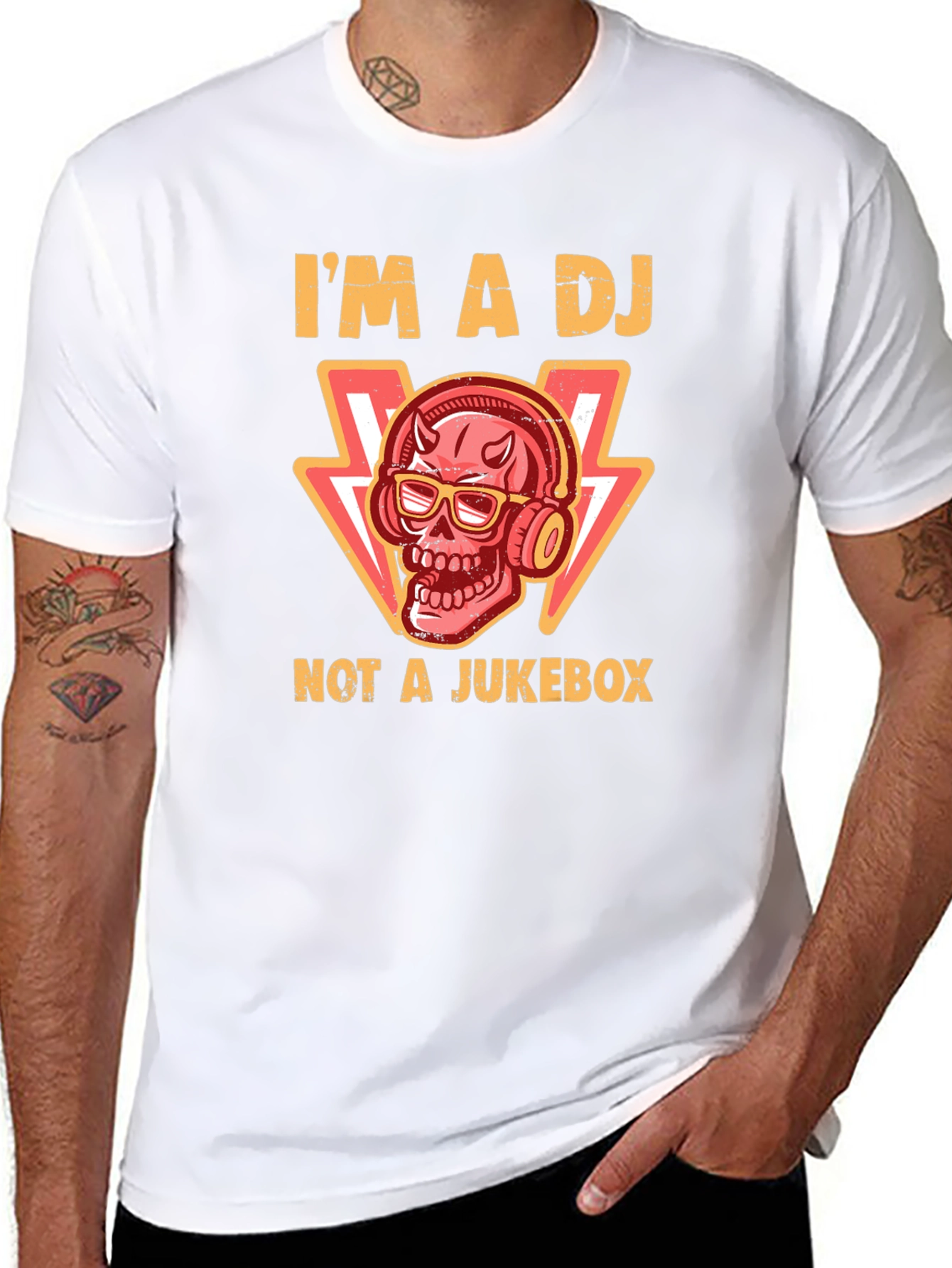 Im a DJ Not a Jukebox Black T-Shirt