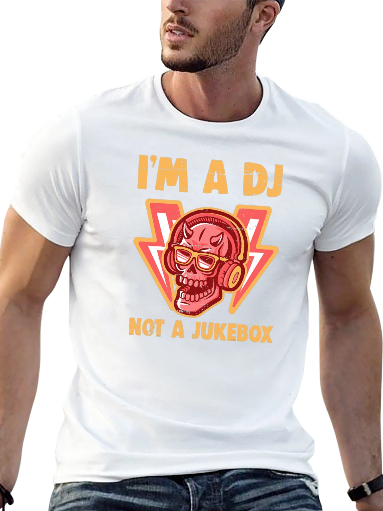 Im a DJ Not a Jukebox Black T-Shirt