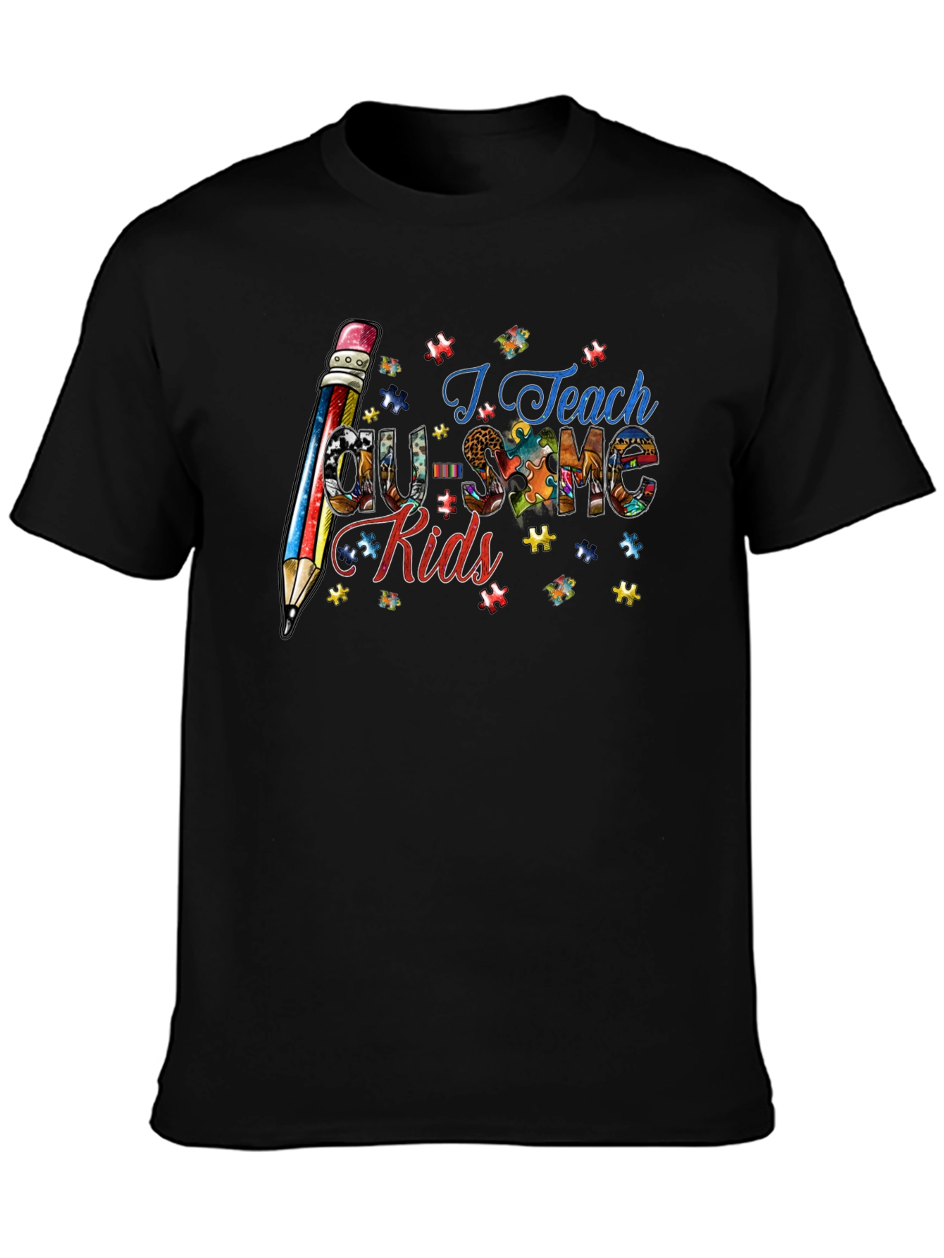 Autism Awareness Teacher Graphic Tee