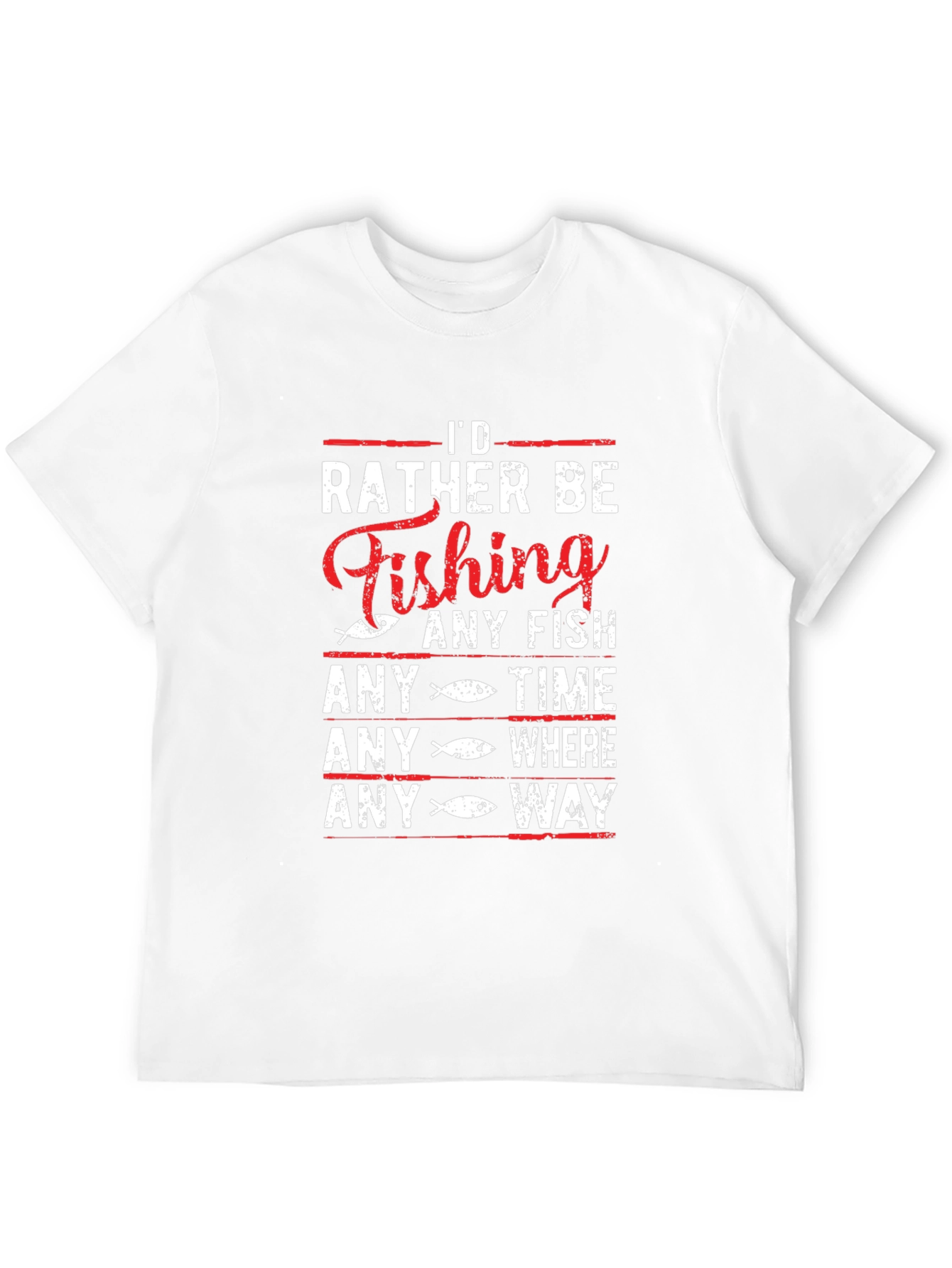 Fishing T-Shirt: Id Rather Be Fishing