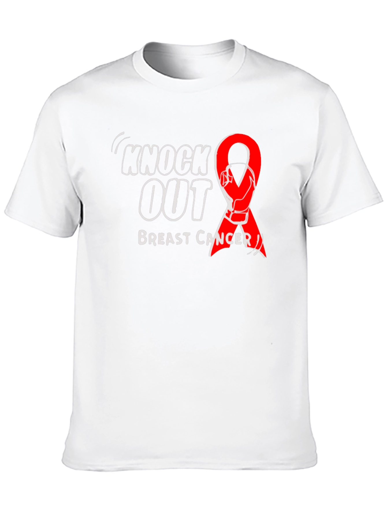 Knock Out Breast Cancer Black T-Shirt