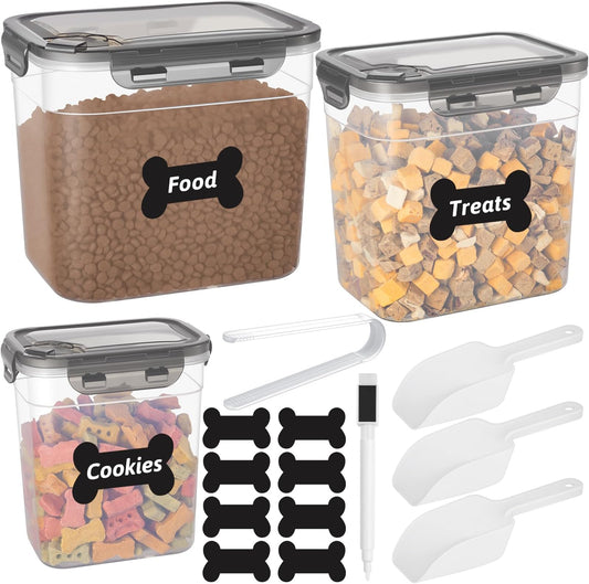 ZooZoo 3PCS Transparent Dog Food Containers with A - Top Rated