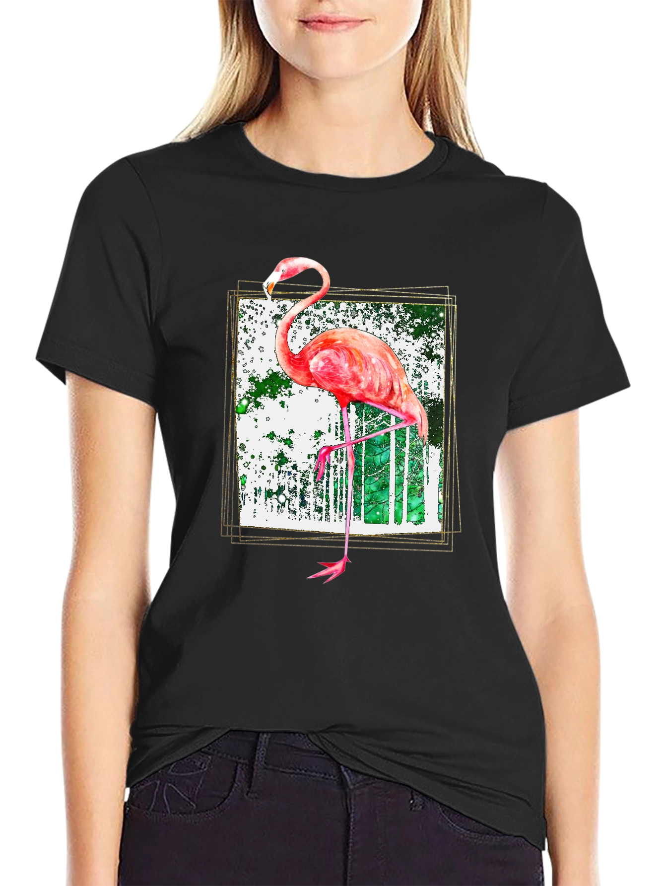 Flamingo Graphic Tee - Stylish Mens T-Shirt