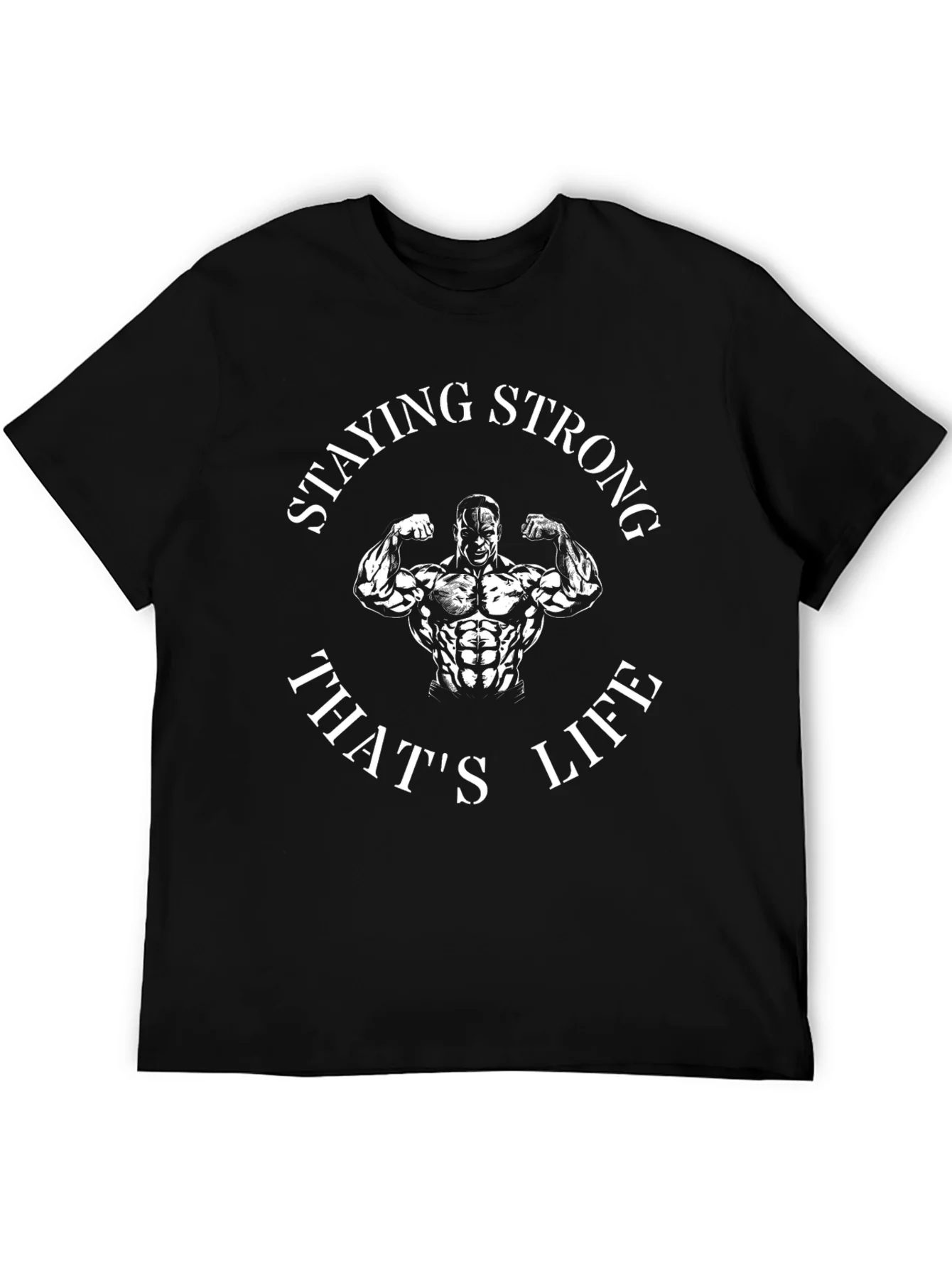 Staying Strong T-Shirt - Bodybuilder Design