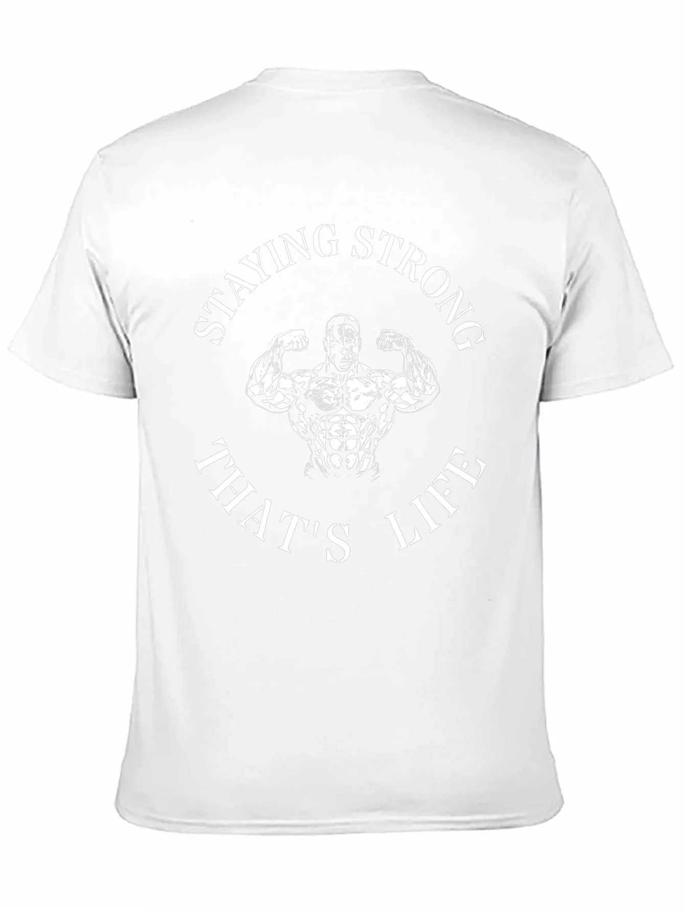 Staying Strong T-Shirt - Bodybuilder Design