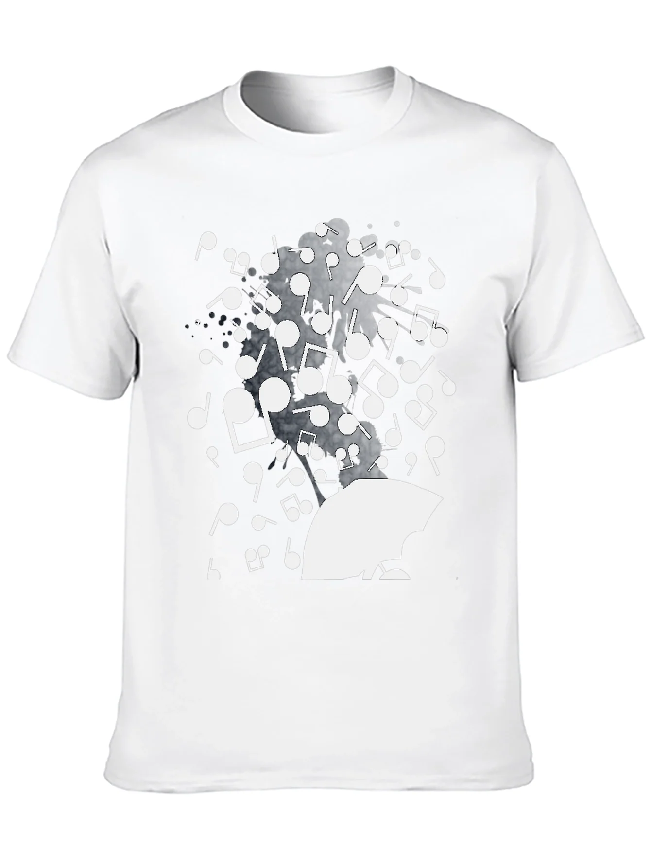 Musical Rain Graphic Tee - Unique Design