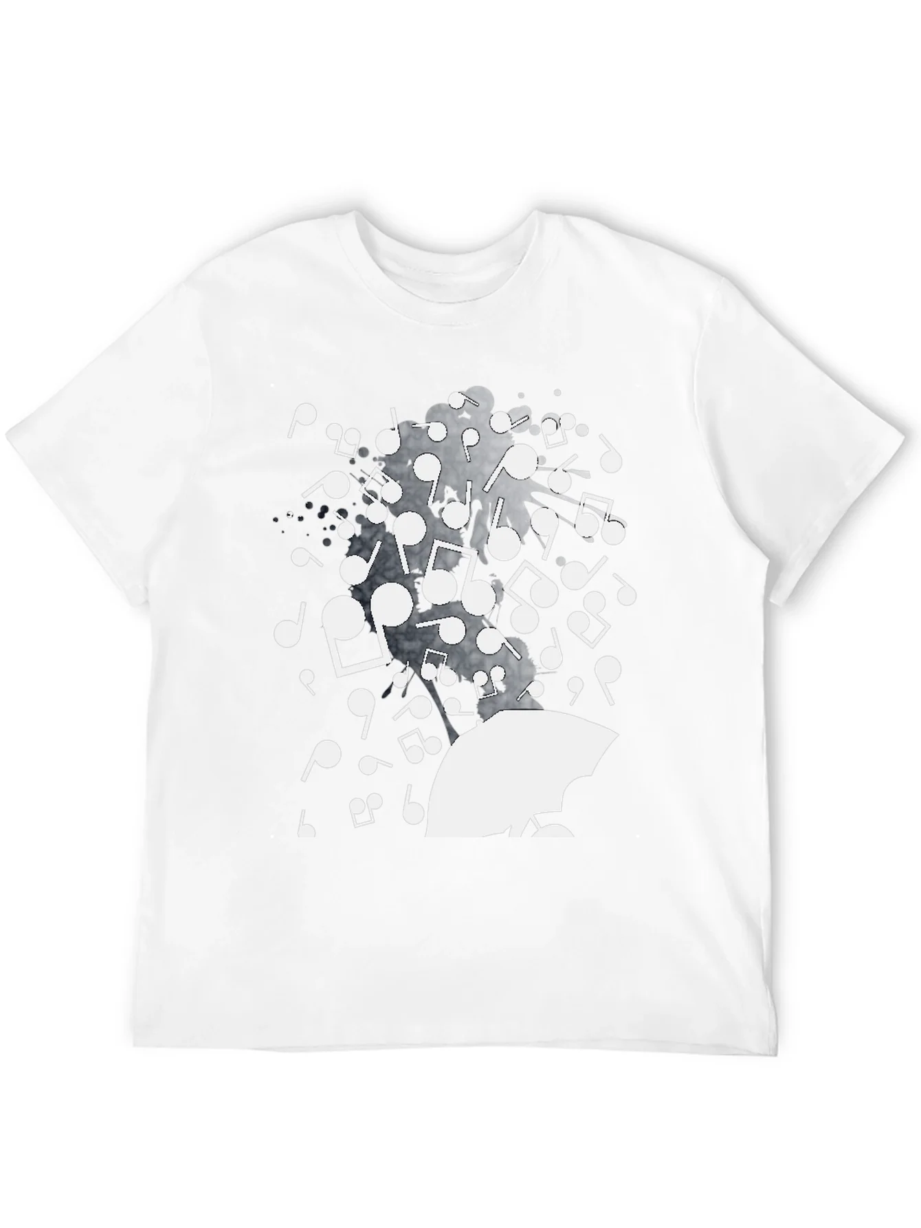 Musical Rain Graphic Tee - Unique Design