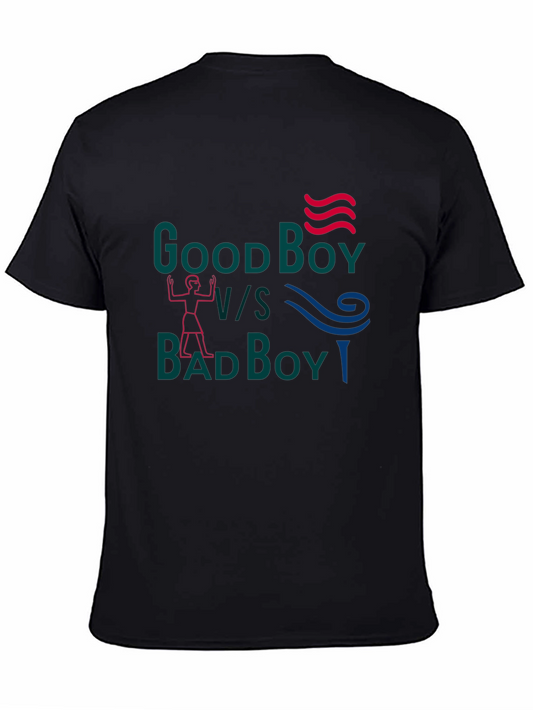 Good Boy vs Bad Boy Graphic Tee - Stylish Cotton T-Shirt